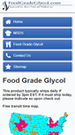 Mobile Screenshot of foodgradeglycol.com
